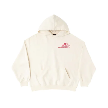 Horses Hoodie Ivory White