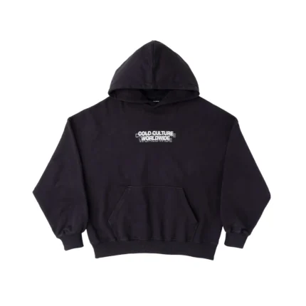 Stars Circle Hoodie Black