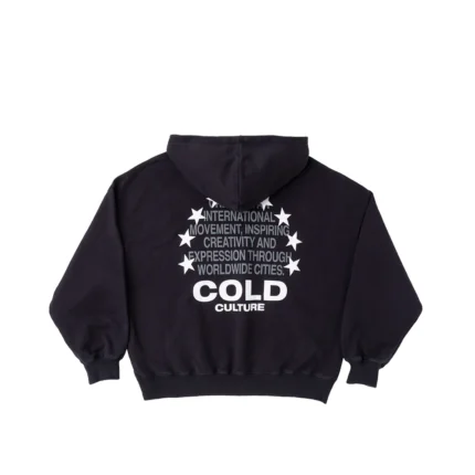 Stars Circle Hoodie Black