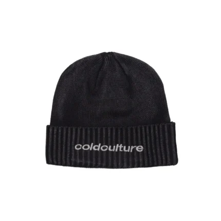 Stars Hem Beanie Acid Black