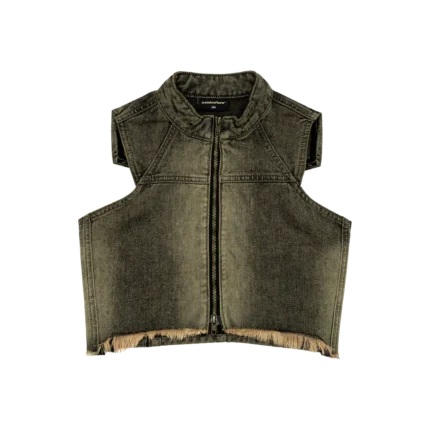 Washed Denim Top Dust Grey Denim