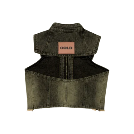 Washed Denim Top Dust Grey Denim