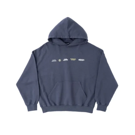 Worldwide Circle Hoodie Dark Blue
