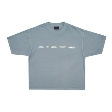 Worldwide Circle Tee Steel Grey