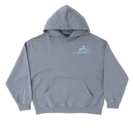 Horses Hoodie Medium Blue