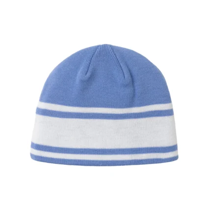 Stars Strap Beanie Blue Calico