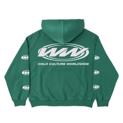 Worldwide Circle Hoodie Shale Green
