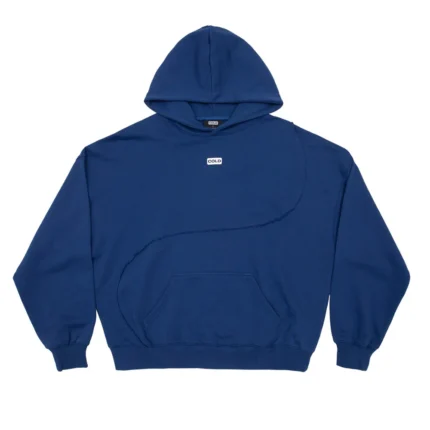 Y-Y Patchwork Hoodie Bright Blue