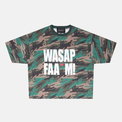 Cold Culture Wassap Fam Tee Camo Green