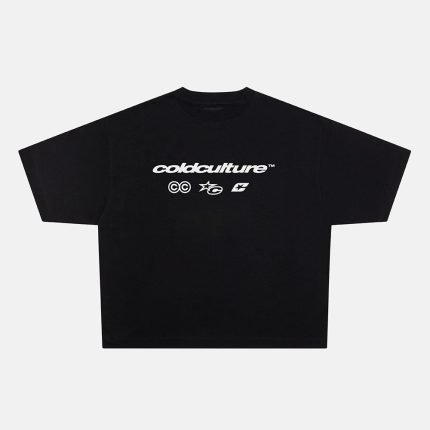 ELECTRIC SHINE TEE BLACK